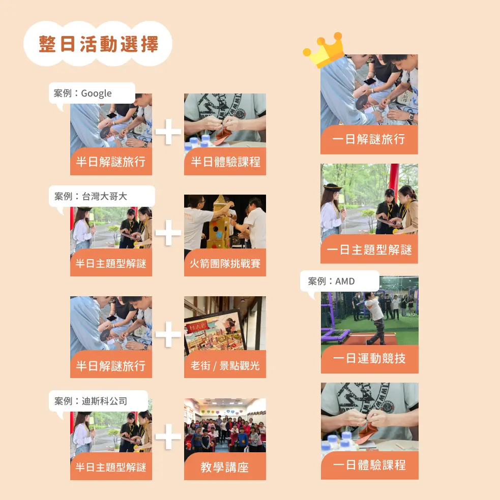 team building 活動 |整日teambuilding 團體活動選擇
